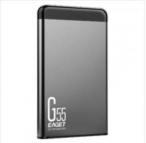 憶捷（EAGET）USB3.0移動硬盤G55 2.5英寸全金屬文件數據備份存儲安全高速防震 2TB